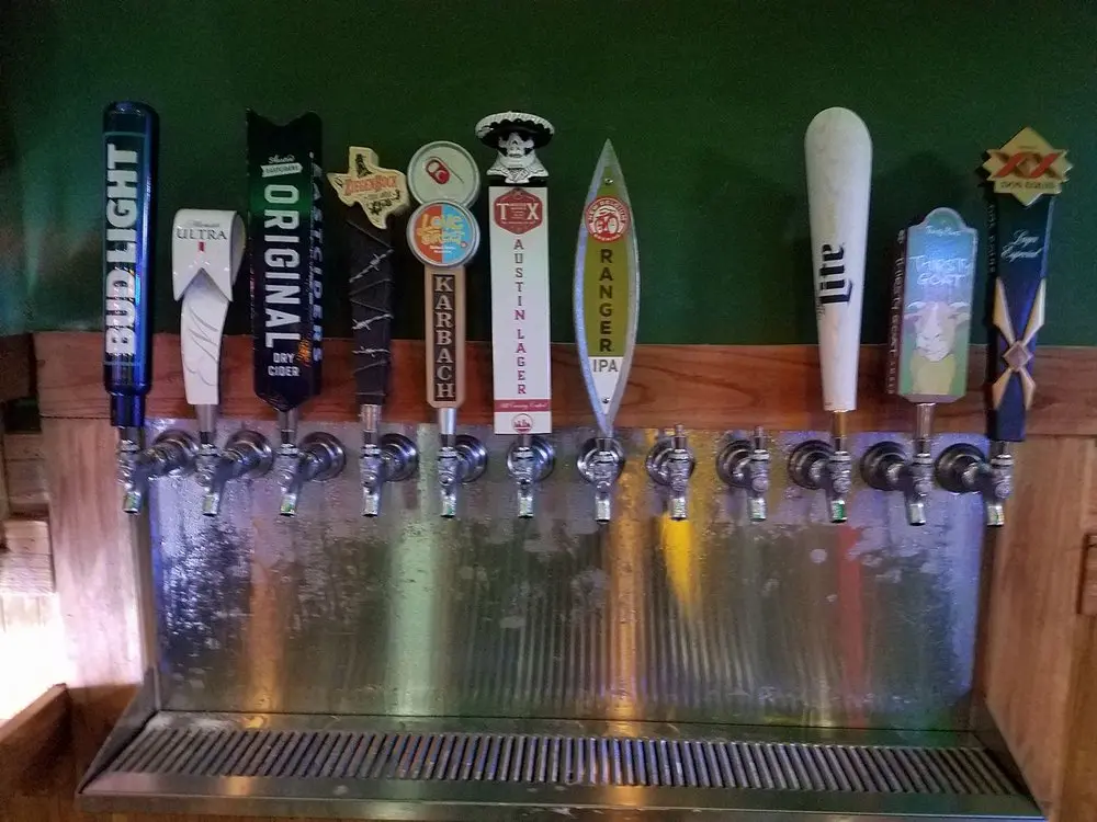 The taps at Pflutto's Tavern